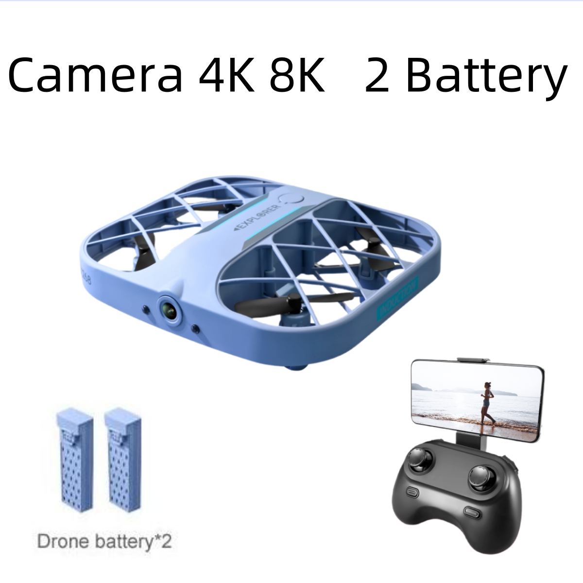 Drone Kit With Camera - JJRC H107 FPV RC дрон с